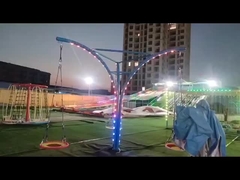 新しいデザイン 人力 ロープを引っ張って回す シンプル スイング ライド 子供のための空飛ぶ椅子