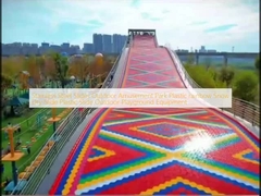 ステンレス鋼 スライド 屋外 遊園地 プラスチック レインボー 雪 乾燥 スライド プラスチック スライド 屋外 遊び場 設備