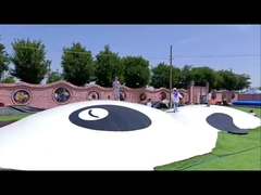 パンダ ジャンピング クラウド 室内 遊び場 の 充気 トランポリン