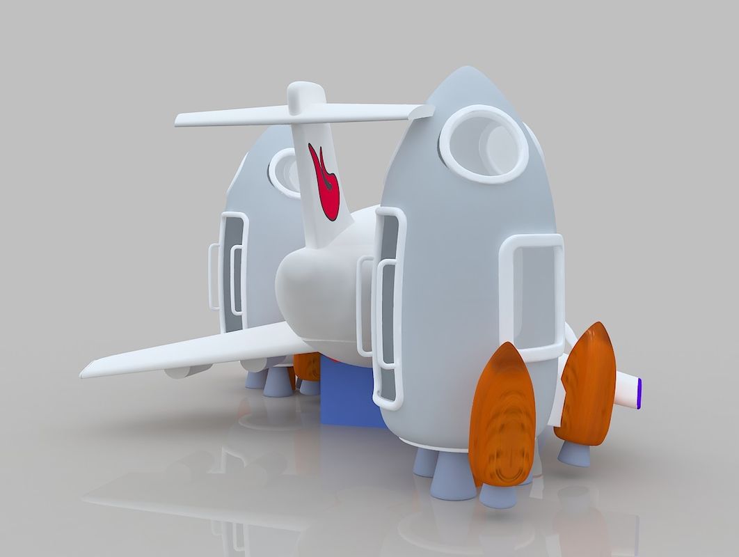 飛行機テーマ スリップ&スライド ボンブハウス レンタル 子供のジャンプ城 スライド 充気器 OEM