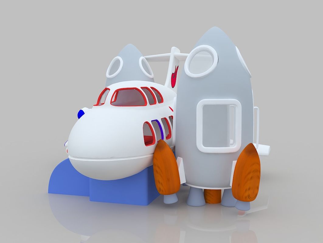 飛行機テーマ スリップ&スライド ボンブハウス レンタル 子供のジャンプ城 スライド 充気器 OEM