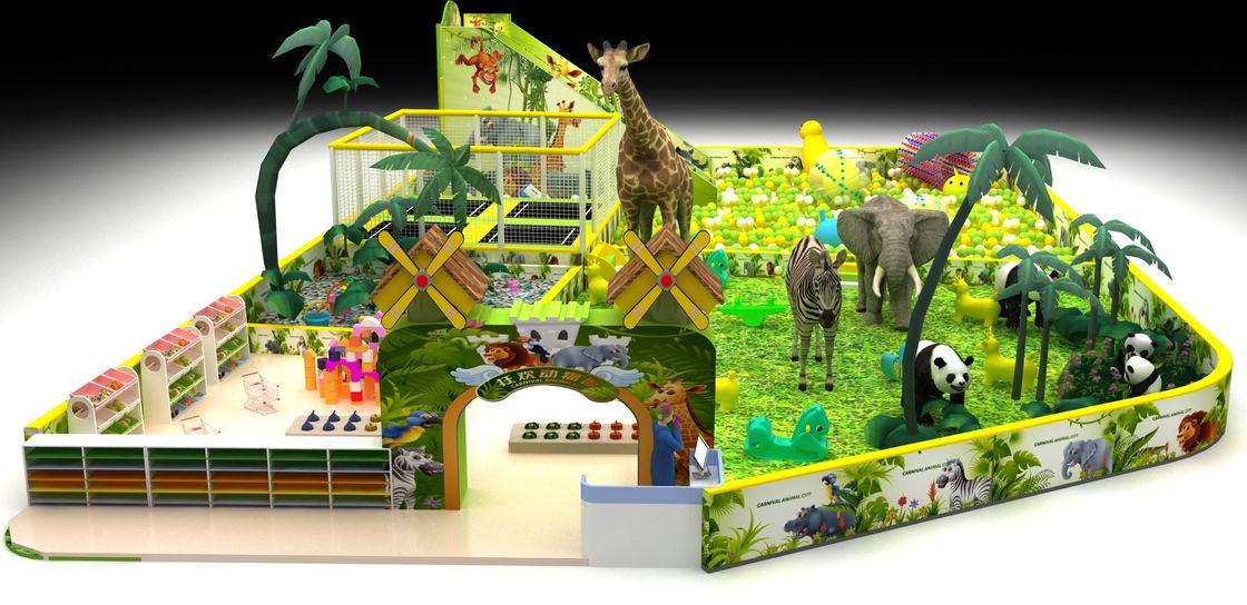 パーソナライズされたジャングル遊び場 スーツ スライド ソフト 遊び場 子供 遊び場 設備 屋内 子供 遊び場 スライド