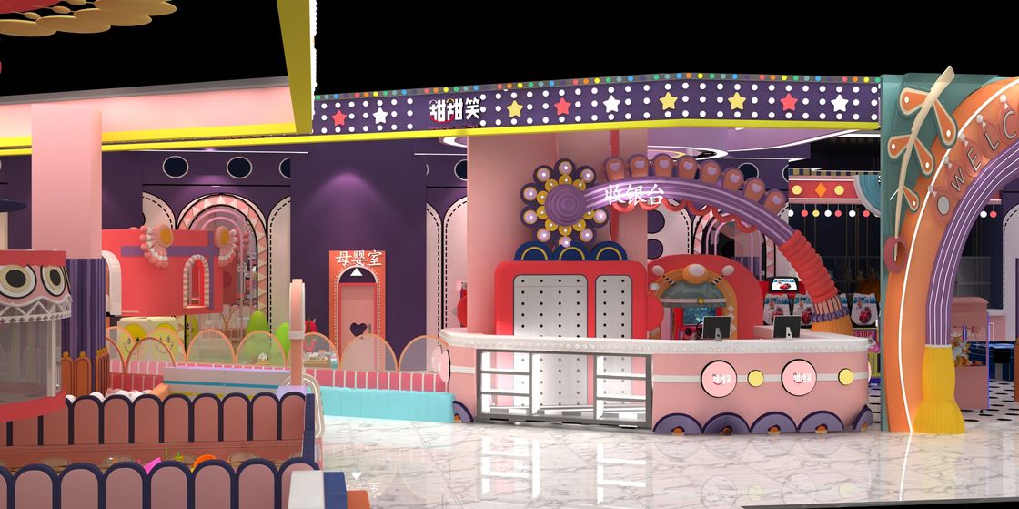 プレミアム屋内プレイグラウンドソフトプレイ機器セット、子供向け、商業用子供用プレイグラウンド、いたずら城とスライド付き