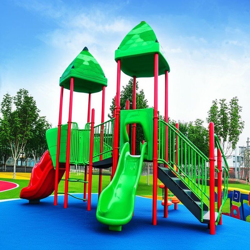 Multiplayer Play Modes and Customization Options for Interactive Playground Equipment in Various Colors