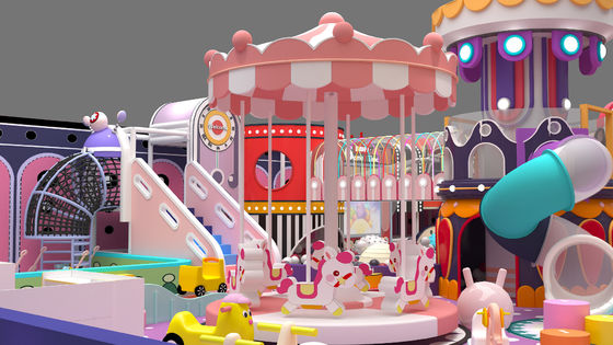 快適な商業用遊び場 設備 キッズ 安全なカラフルな室内遊び場 家用機器