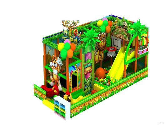 動物主題の悪役城 緑色 オールエイジズ遊び場 動物王国