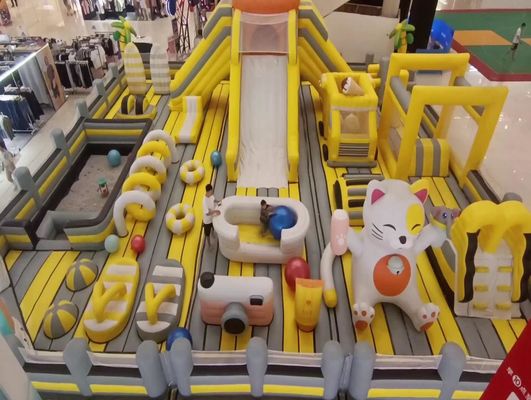 商業用遊び場機器 子供用の充気型城 ファンタジー城シリーズ