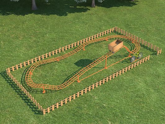 親子 イエロー インタラクティブな遊び場 屋外乗車 自転車 ローラーコースター