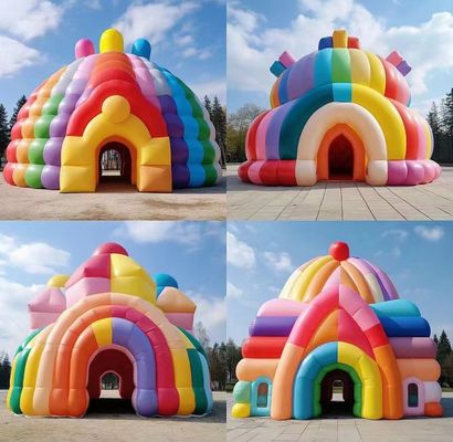 巨大な膨らませた城 キッズの跳躍家 膨らませた跳躍城