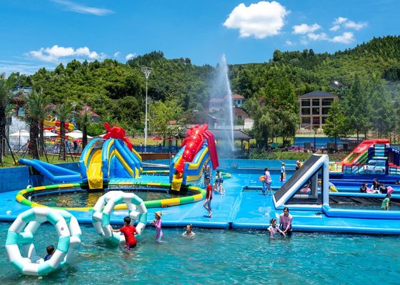 ワクワクするウォーターパーク 娯楽設備 膨らませられるスライドとスライド