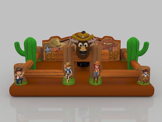 0.7mm TPU 充気型 カートゥーン カッスルパーク ブラウン パーソナライズド 商用 ブーンズハウス