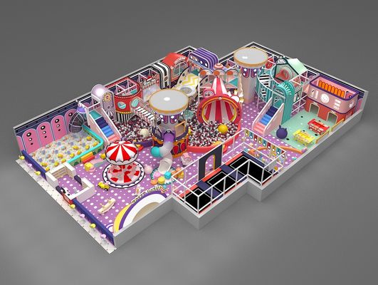 オーダーメイド ネイティ・キャッスル 子供 小さな室内遊び場 ソフトゲームセット